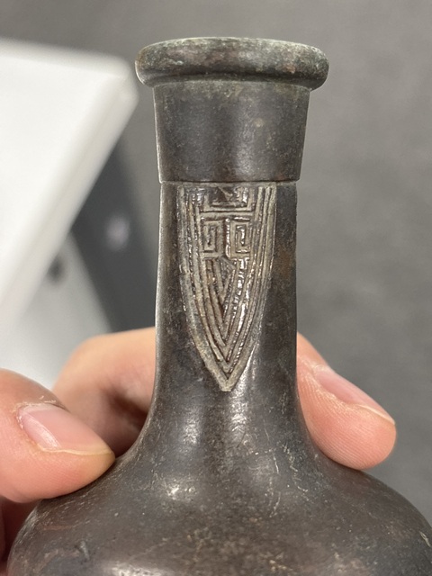 古玩銅器銅瓶真品鑒賞圖