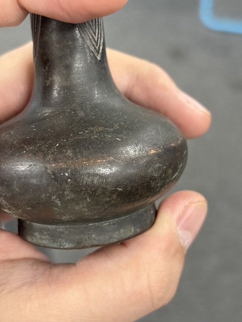 古玩銅器銅瓶真品鑒賞圖