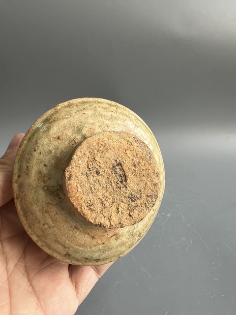 古玩陶瓷青釉盞托真品鑒賞圖