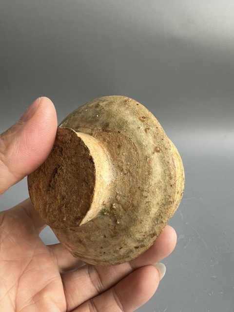 古玩陶瓷青釉盞托真品鑒賞圖