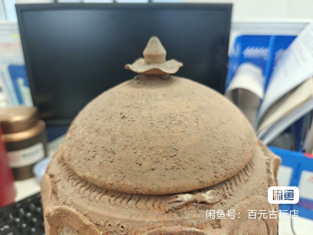 古玩陶瓷谷倉蓋罐真品鑒賞圖