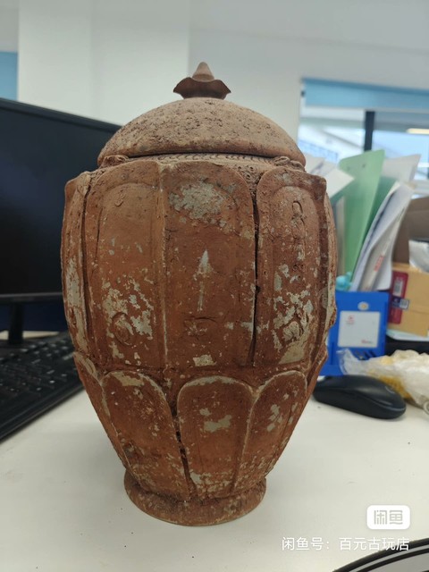古玩陶瓷谷倉蓋罐真品鑒賞圖