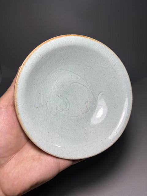 古玩陶瓷宋,景德鎮(zhèn)窯影青釉鵝紋碗拍賣,當(dāng)前價(jià)格2400元