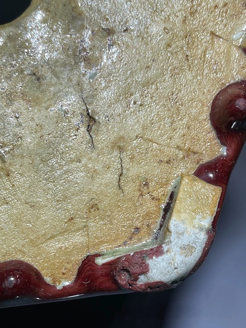 古玩陶瓷鈞紅窯變釉六方花盆真品鑒賞圖