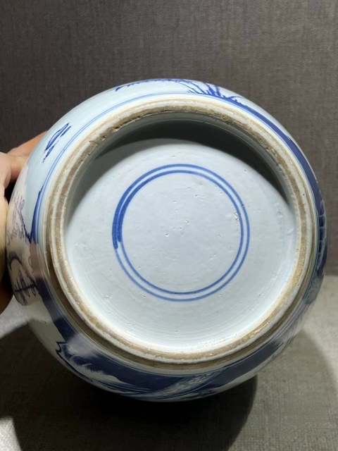 古玩陶瓷青花罐真品鑒賞圖
