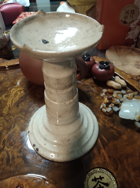古玩陶瓷清末民國(guó)燈臺(tái)真品鑒賞圖