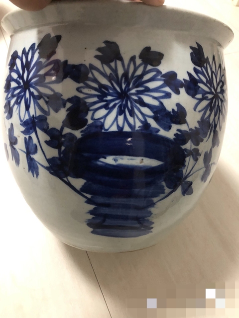 古玩陶瓷青花缸真品鑒賞圖
