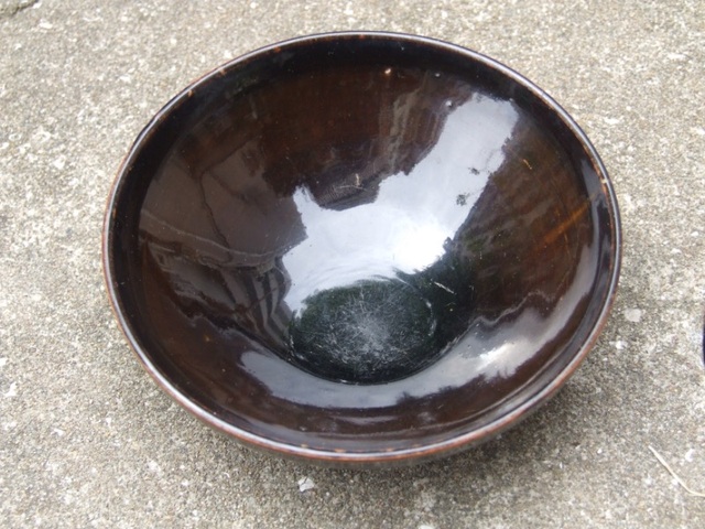 古玩陶瓷磁州窯黑釉大碗真品鑒賞圖