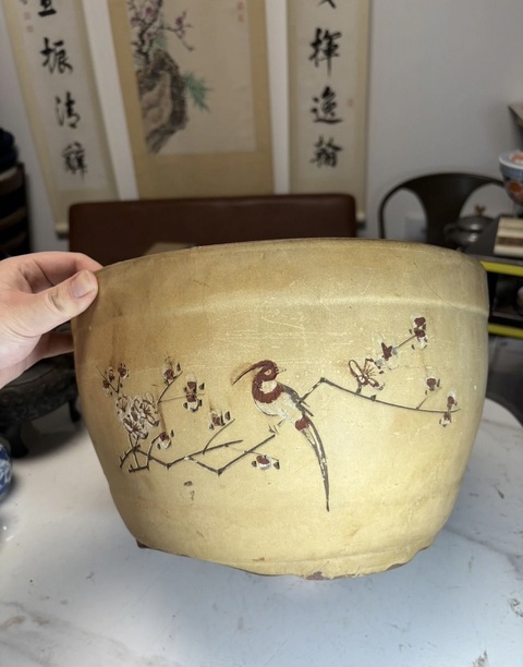 古玩雜項紫砂花盆真品鑒賞圖