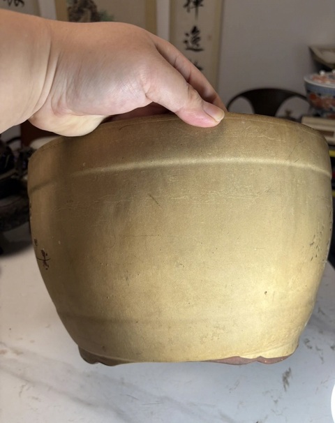 古玩雜項紫砂花盆真品鑒賞圖