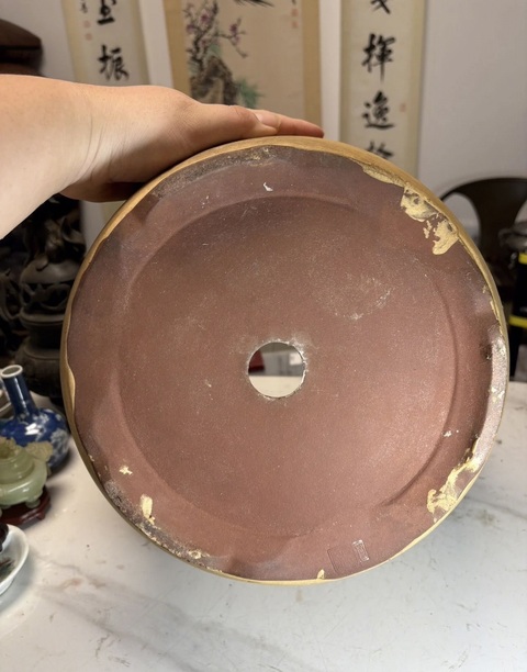 古玩雜項紫砂花盆真品鑒賞圖