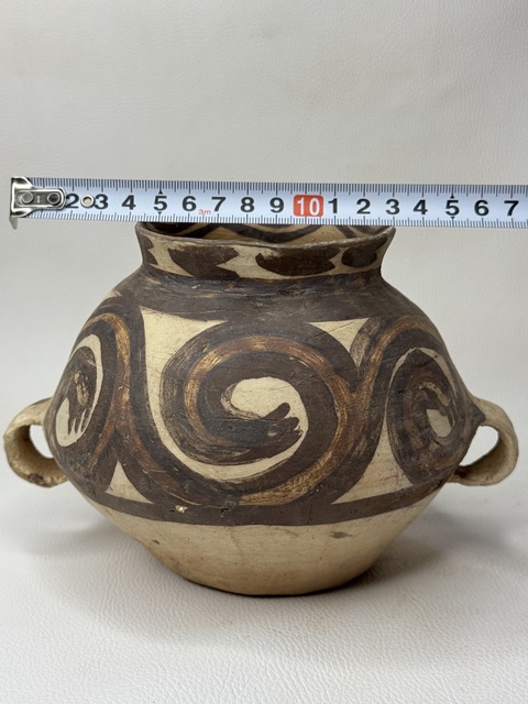 古玩陶瓷馬廠·蛙臂紋雙耳罐拍賣,當前價格396元