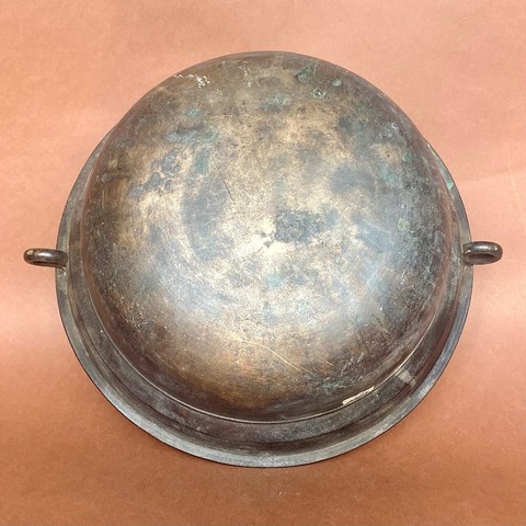 古玩銅器銅盤真品鑒賞圖