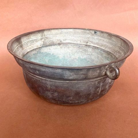 古玩銅器銅盤真品鑒賞圖