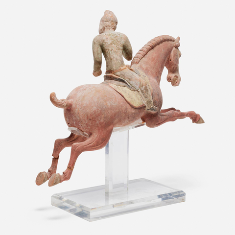 古玩陶瓷馬球俑（后雕）真品鑒賞圖