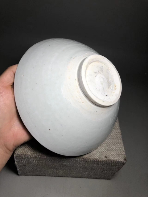 古玩陶瓷宋代 青白瓷斗笠碗真品鑒賞圖