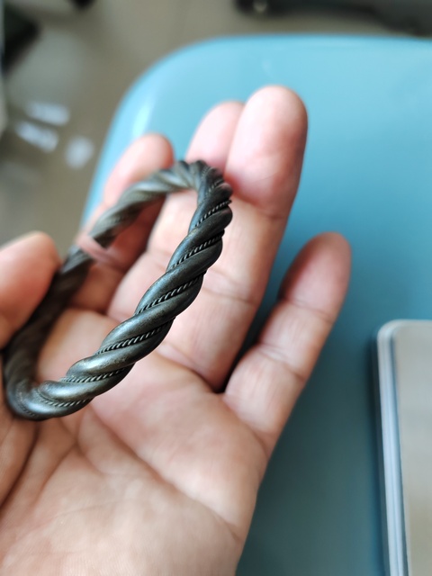 古玩雜項銀手鐲真品鑒賞圖