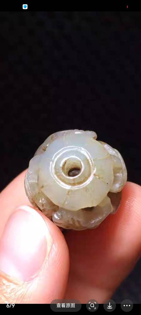 古玩玉器提油仿古“玉珠”真品鑒賞圖