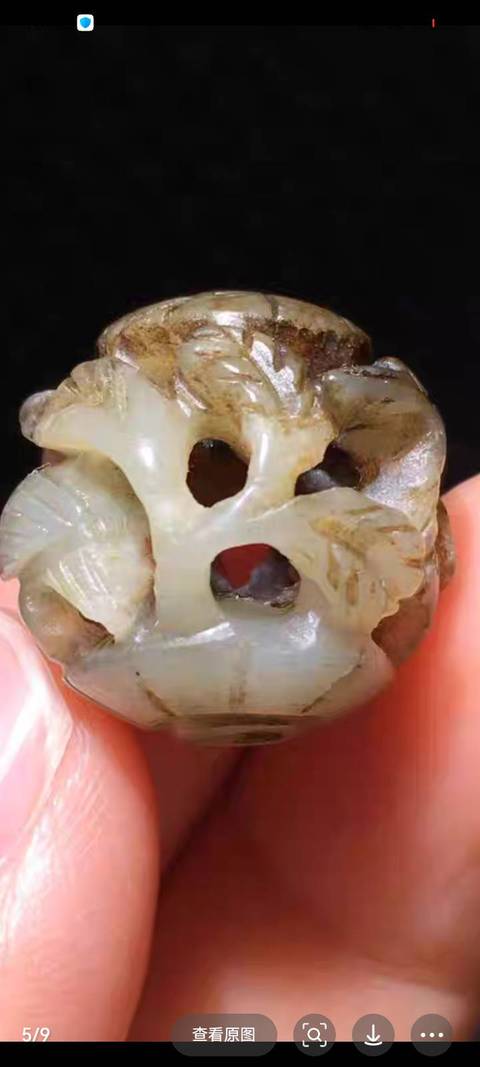 古玩玉器提油仿古“玉珠”真品鑒賞圖