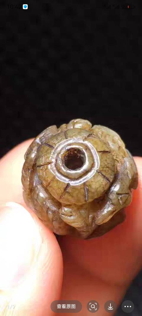 古玩玉器提油仿古“玉珠”真品鑒賞圖