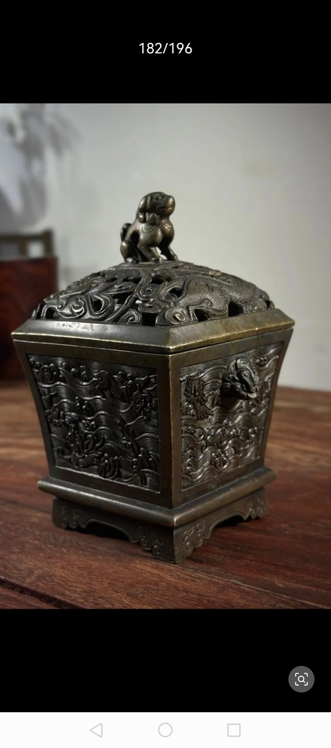 古玩銅器銅熏爐真品鑒賞圖