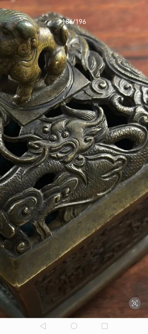 古玩銅器銅熏爐真品鑒賞圖