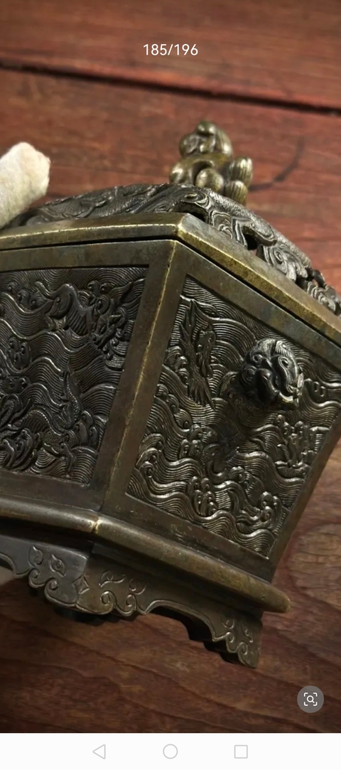 古玩銅器銅熏爐真品鑒賞圖