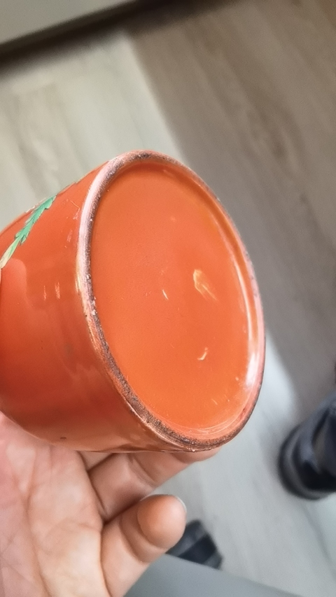 古玩陶瓷珊瑚紅釉粉彩搖鈴尊真品鑒賞圖