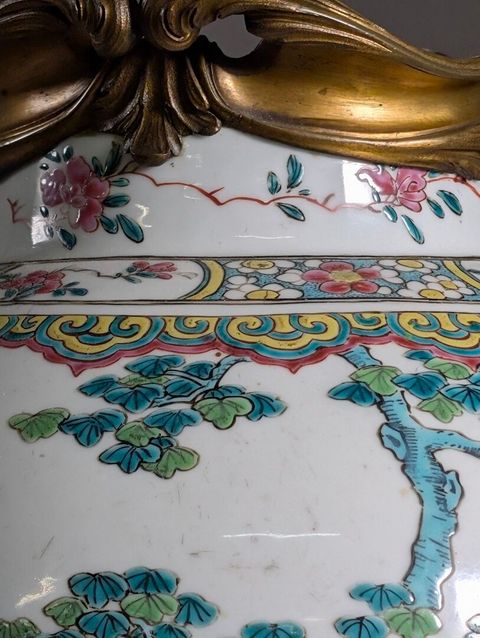 古玩陶瓷嬰戲紋粉彩將軍罐真品鑒賞圖