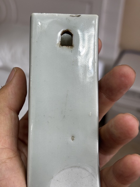 古玩陶瓷青花山水紋壁瓶真品鑒賞圖