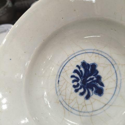 古玩陶瓷青花折腰碗真品鑒賞圖