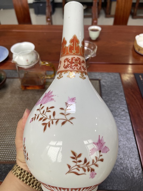 古玩陶瓷民國 雅莊瓷藝瓶真品鑒賞圖