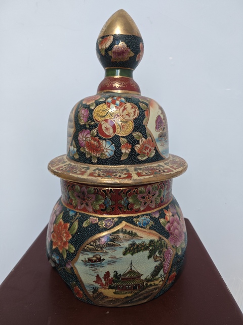 古玩陶瓷蓋罐真品鑒賞圖