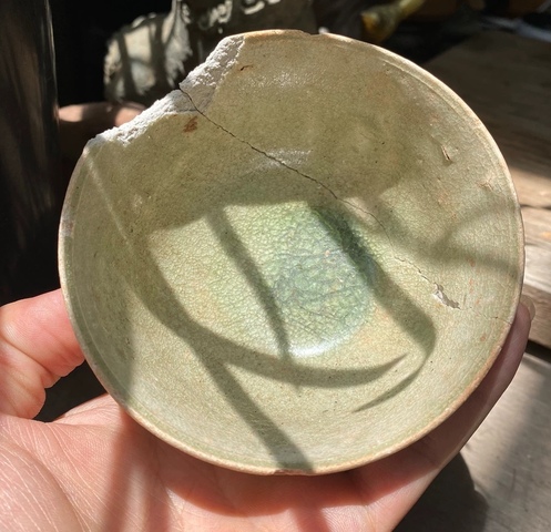 古玩陶瓷洪州窯青瓷盞真品鑒賞圖