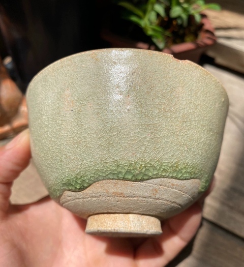 古玩陶瓷洪州窯青瓷盞真品鑒賞圖