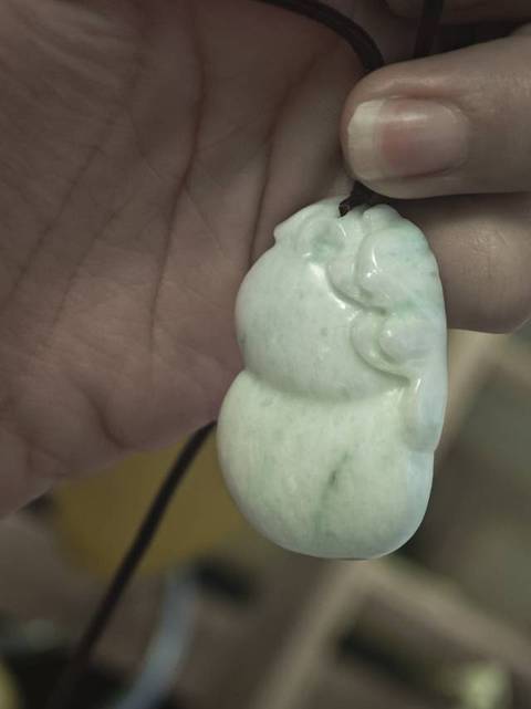 古玩玉器福祿吊墜真品鑒賞圖