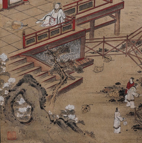 古玩字畫趙孟頫款山水真品鑒賞圖