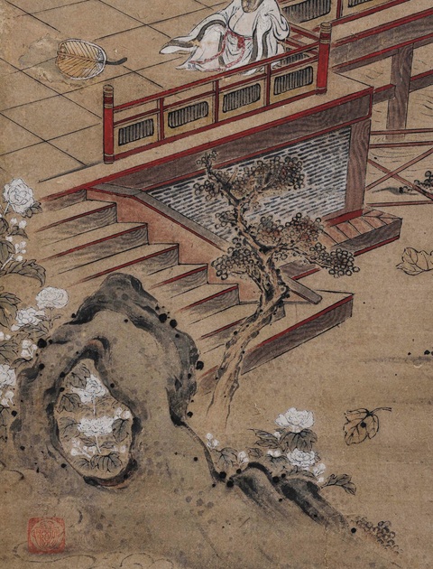 古玩字畫趙孟頫款山水真品鑒賞圖