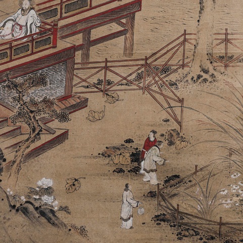 古玩字畫趙孟頫款山水真品鑒賞圖