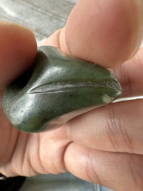 古玩玉器鳥首真品鑒賞圖
