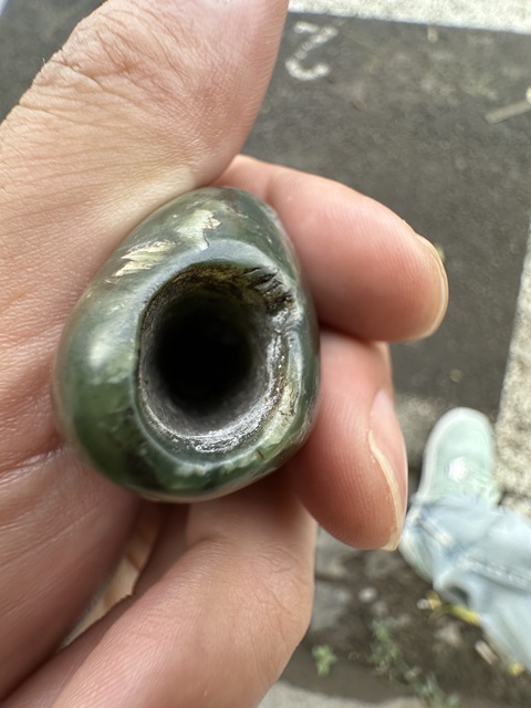 古玩玉器鳥首真品鑒賞圖