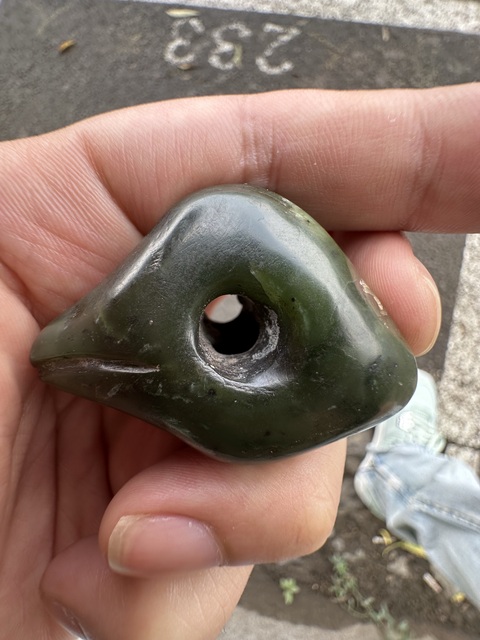 古玩玉器鳥首真品鑒賞圖