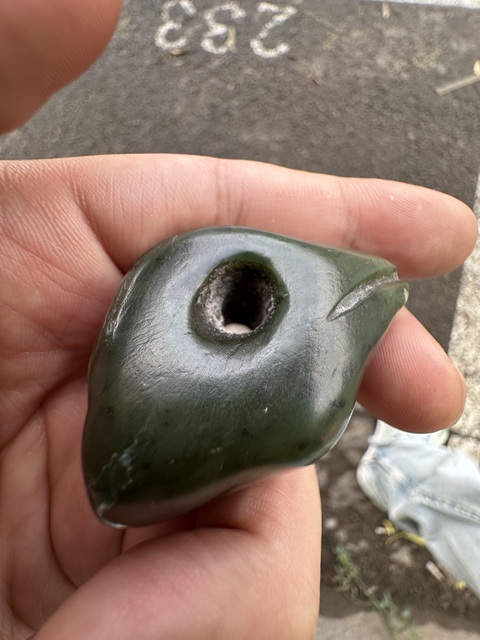 古玩玉器鳥首真品鑒賞圖