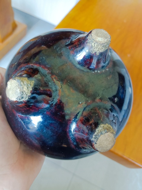 古玩陶瓷 三足鳳眼香爐真品鑒賞圖