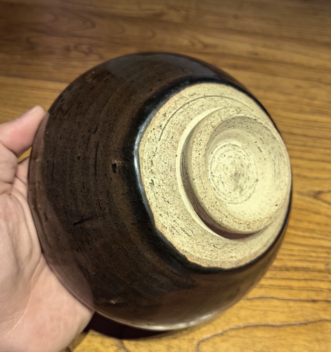 古玩陶瓷茶葉末釉碗真品鑒賞圖