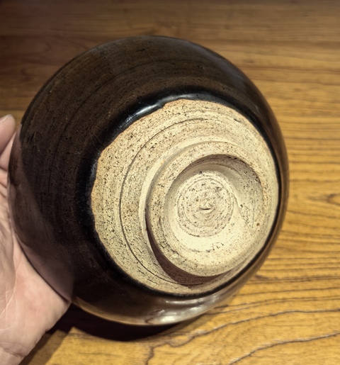 古玩陶瓷茶葉末釉碗真品鑒賞圖