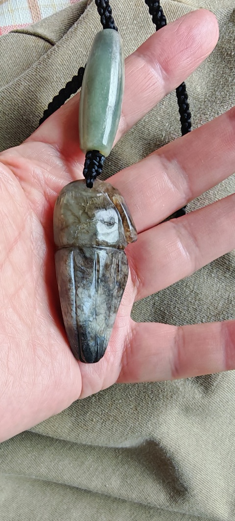 古玩玉器玉蟬真品鑒賞圖