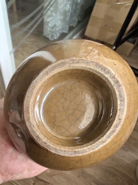 古玩陶瓷哥釉瓶真品鑒賞圖