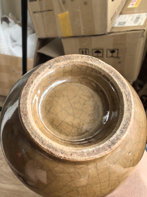 古玩陶瓷哥釉瓶真品鑒賞圖