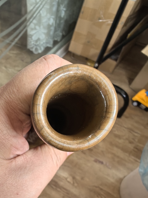 古玩陶瓷哥釉瓶真品鑒賞圖